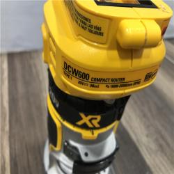 AS-IS DEWALT 20V MAX XR Cordless Brushless Fixed Base Compact Router (Tool Only)