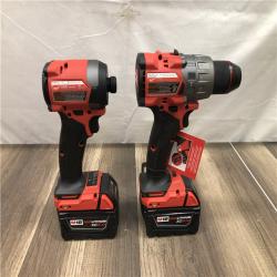 AS-IS Milwaukee FUEL 18V Lithium-Ion Brushless Cordless Hammer Drill and Impact Driver Combo Kit