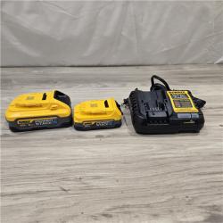 AS-IS Dewalt DCBP315-2C 20V MAX POWERSTACK Lithium-Ion Batteries and Charger Starter Kit