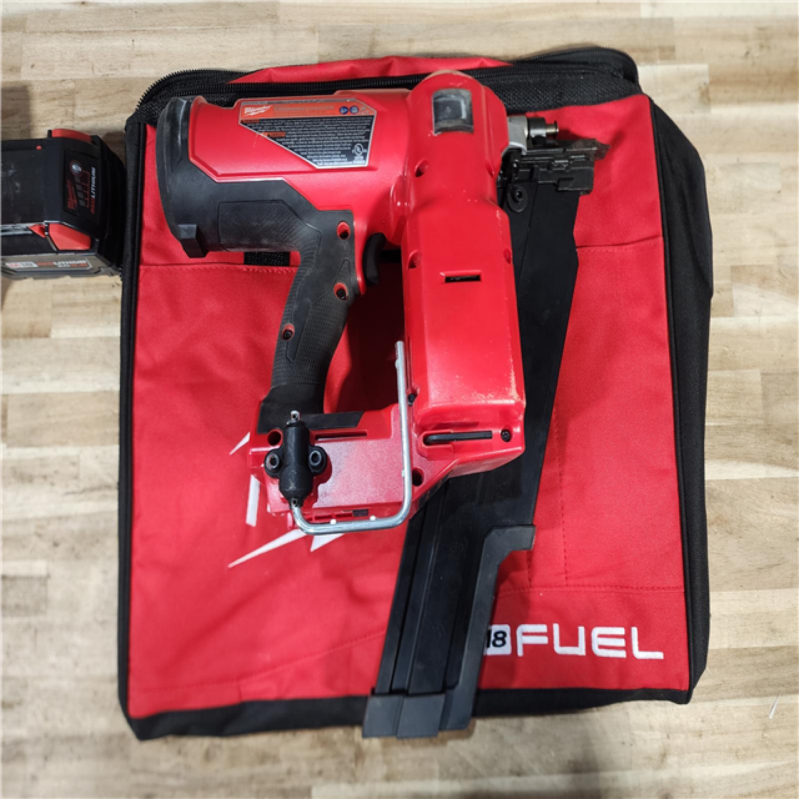 HOUSTON LOCATION - AS-IS Milwaukee M18 FUEL 3-1/2 in. 18-Volt 21° Lithium-Ion Brushless Cordless Framing Nailer Kit with 5.0 Ah Battery  Charger  Bag