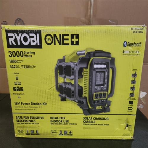 Phoenix NEW RYOBI 18V ONE+ 1800-Watt Portable Battery Inverter Power Station/8-Port Charger with (4) 6.0Ah Batteries