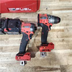 HOUSTON LOCATION - AS - IS Milwaukee 2 Tool Combo Kit W/ (2) Battery & Charger