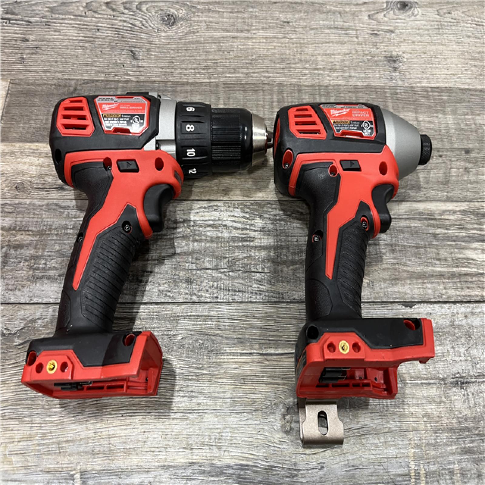 AS-IS Milwaukee 18V Lithium-Ion Cordless Drill Driver/Impact Driver Combo Kit