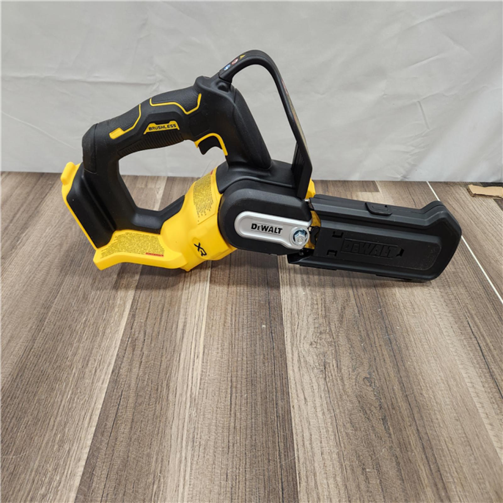 AS-IS DEWALT 20V MAX 8 in. Brushless Cordless Battery Powered Pruning Chainsaw (Tool Only)