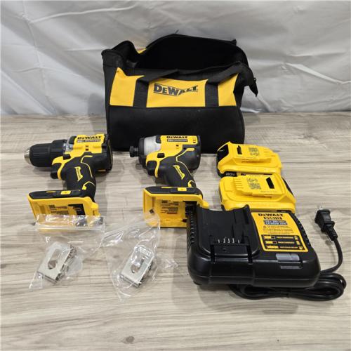 LIKE NEW! - Dewalt DCK225D2 20V MAX ATOMIC Cordless Drill Driver and Impact Driver Combo Kit