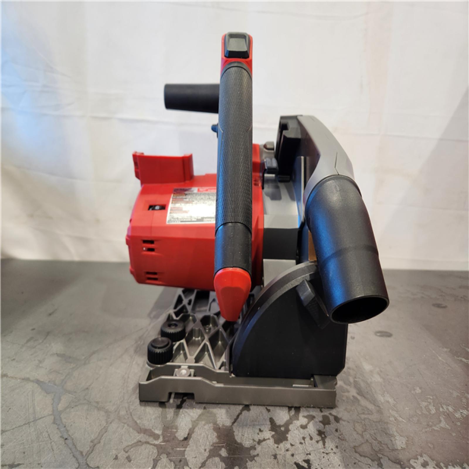 AS-IS- Milwaukee FUEL 18V Lithium-Ion Cordless Brushless 6-1/2 in. Plunge Cut Track Saw (Tool-Only)