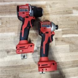 HOUSTON LOCATION - AS-IS Milwaukee M18 18V Lithium-Ion Brushless Cordless Compact Drill/Impact Combo Kit