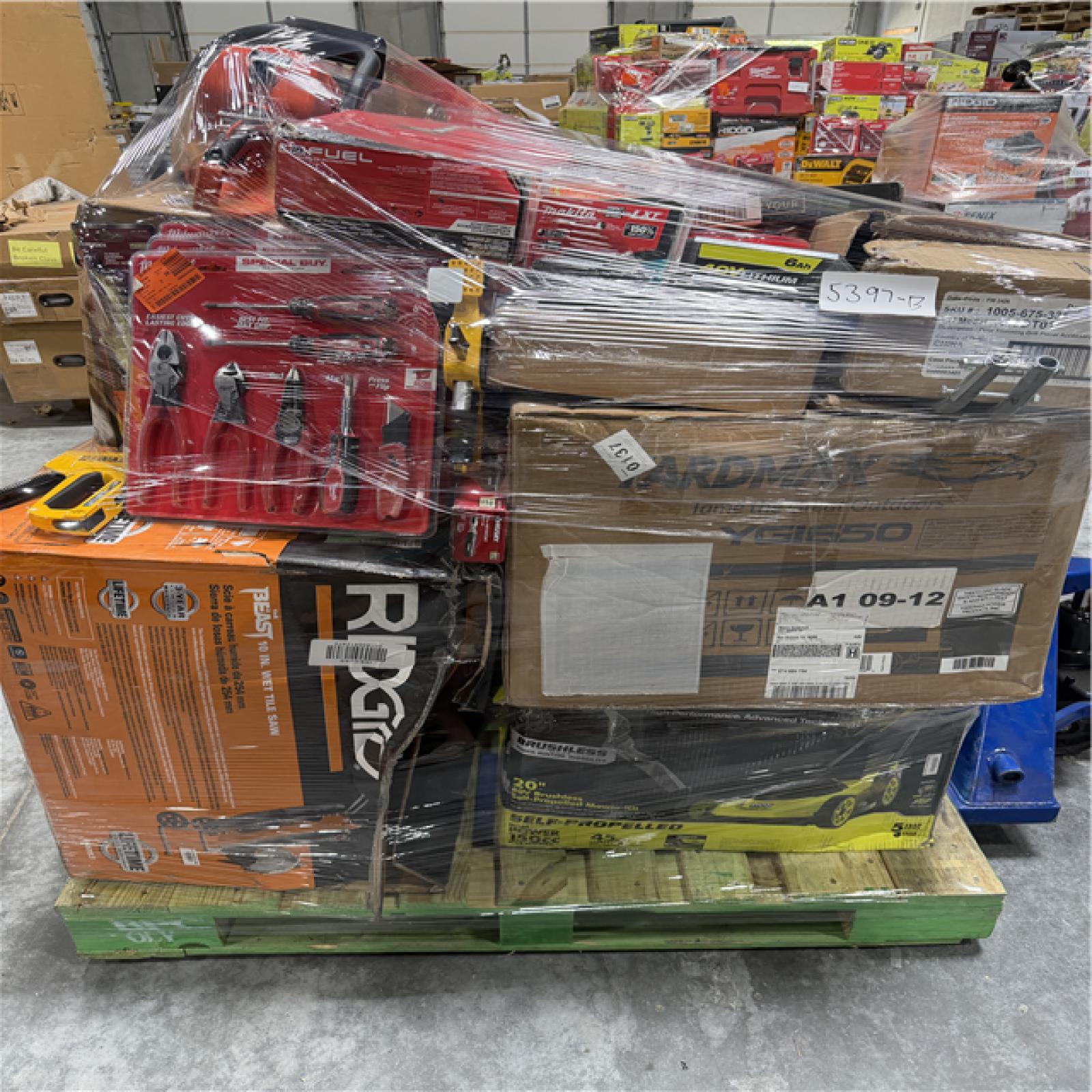 Atlanta Location As-Is Tools Partial Truckload (4 pallets) 5397-B