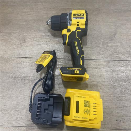AS -IS DEWALT ATOMIC 20V Lithium-Ion Cordless 1/2 in. Hammer Drill Kit