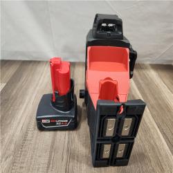 AS-IS- Milwaukee -M12 Green Beam Laser 360° 3-Plane Kit