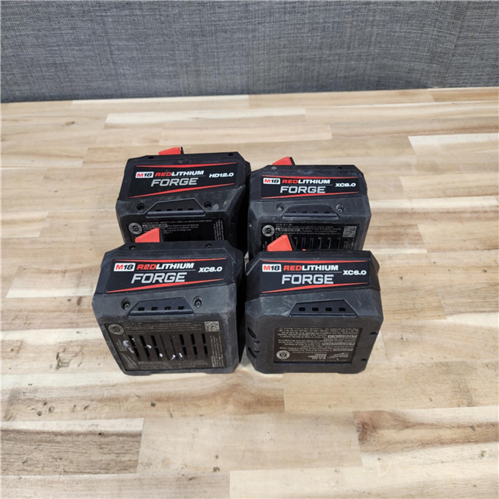 HOUSTON LOCATION - AS-IS MILWAUKEE FORGE BATTERY PACK QTY - 4