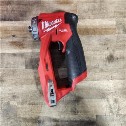 HOUSTON LOCATION - AS-IS Milwaukee M12 FUEL 12V Lithium-Ion Brushless Cordless 4-in-1 Installation 3/8 in. Drill Driver Kit with 4-Tool Heads