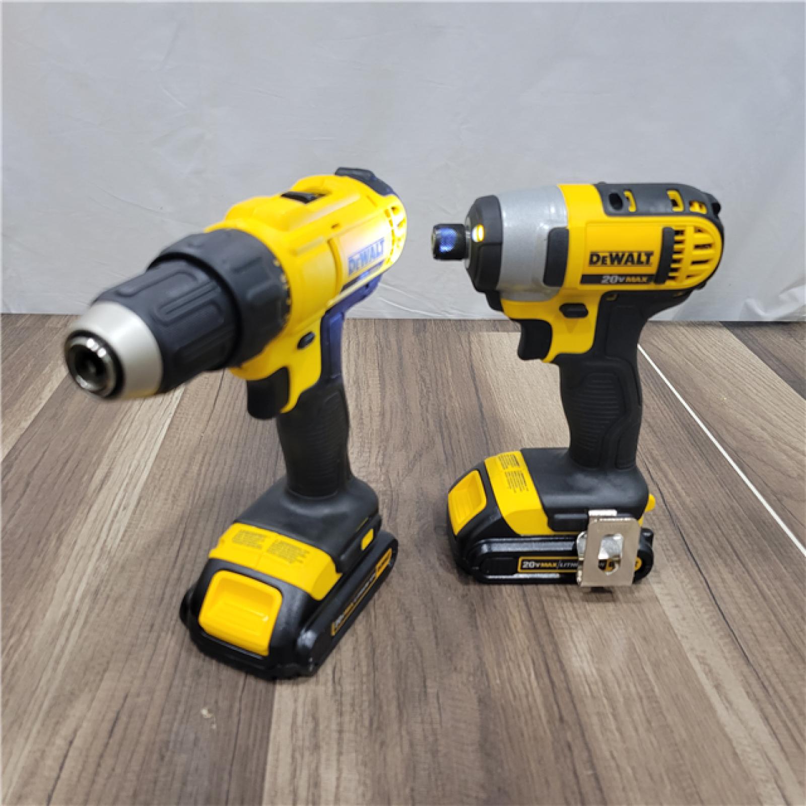 GOOD DeWALTÂ® 20V MAX Cordless Drill Driver/Impact Driver Combo Kit 1.3 Ah Lithium Ion