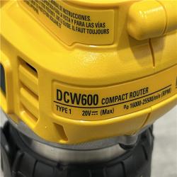 AS-IS DEWALT 20V MAX XR Cordless Brushless Fixed Base Compact Router (Tool Only)