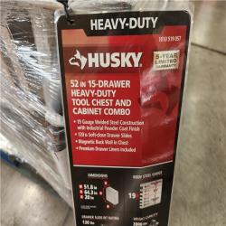 Phoenix AS-IS Husky Tool Storage 52 in. W Heavy Duty Matte Gray Tool Chest Combo