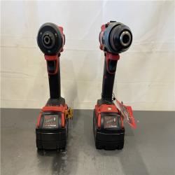 AS-IS- MILWAUKEE FUEL 18V Lithium-Ion Brushless Cordless Hammer Drill and Impact Driver Combo Kit