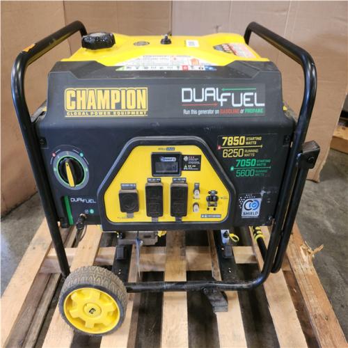 Phoenix LIKE NEW Champion Power Equipment 7850/6250-Watt Recoil Start Dual Fuel Portable Generator w/ Free 3-Year Warranty for Home Backup and Storm Prep