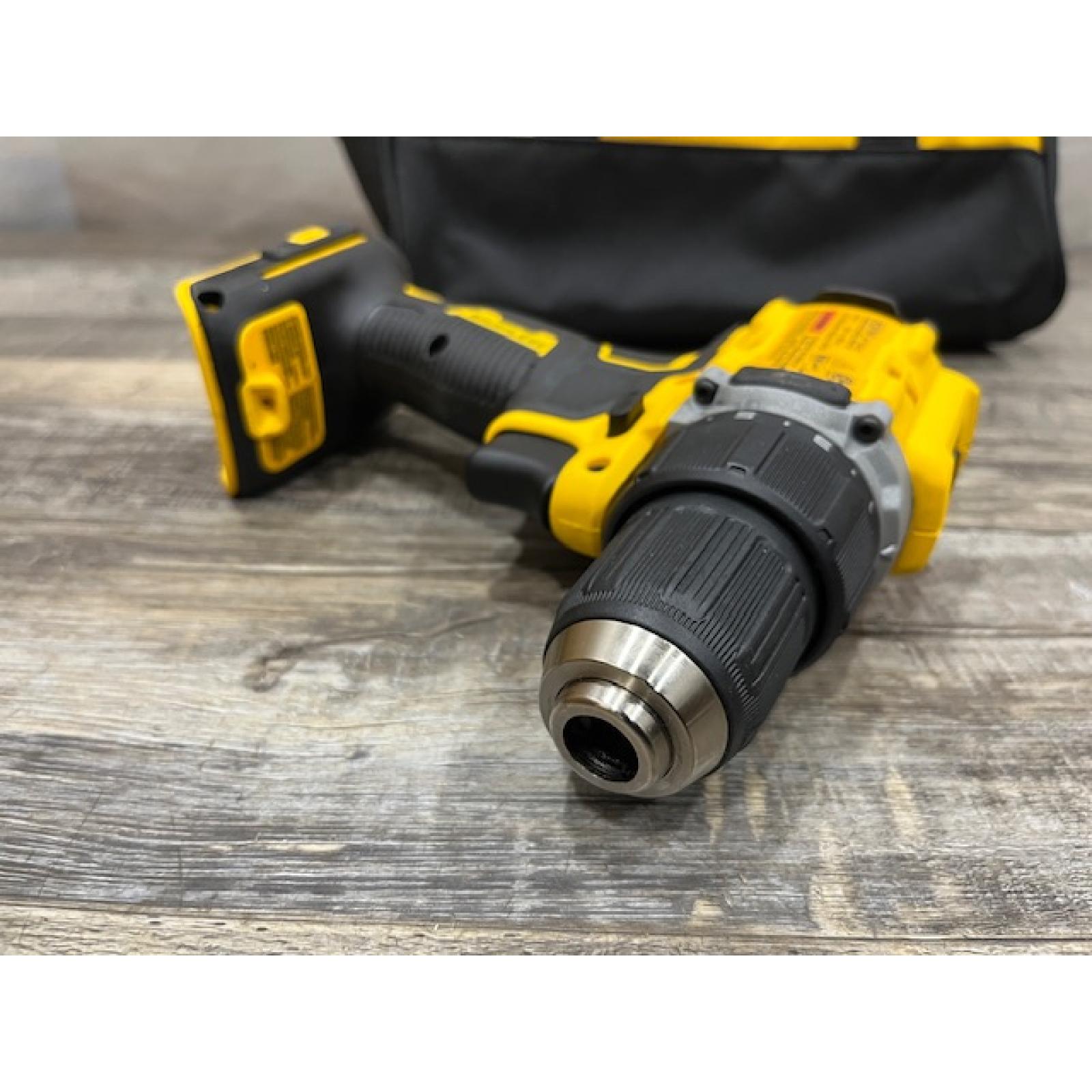 AS-IS DEWALT Atomic 20V Lithium-Ion Cordless Compact 1/2 in. Drill/Driver Kit