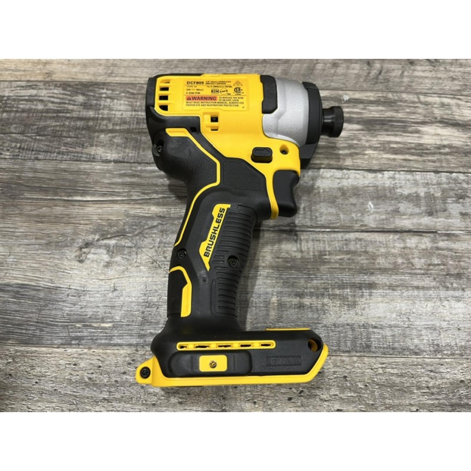 AS-IS DEWALT Atomic 20V Max Lithium-Ion Brushless Cordless Compact 1/4 in. Impact Driver Kit