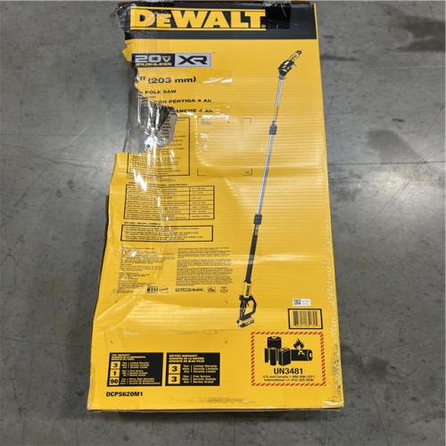 NEW- DEWALT 20V MAX 8in. Brushless Cordless Battery Powered Pole Saw Kit with (1) 4 Ah Battery & Charger