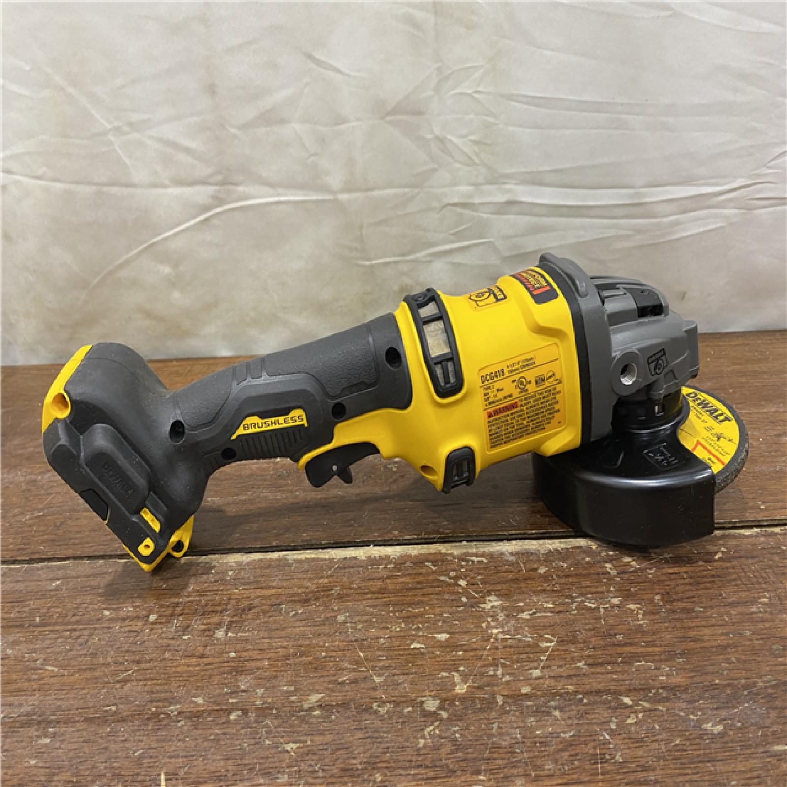 AS-IS DEWALT 60V MAX Cordless Brushless 4.5 in. to 6 in. Small Angle Grinder with Kickback Brake (Tool Only)