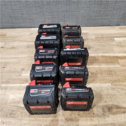 HOUSTON LOCATION - AS-IS MILWAUKEE BATTERY PACK QTY - 10