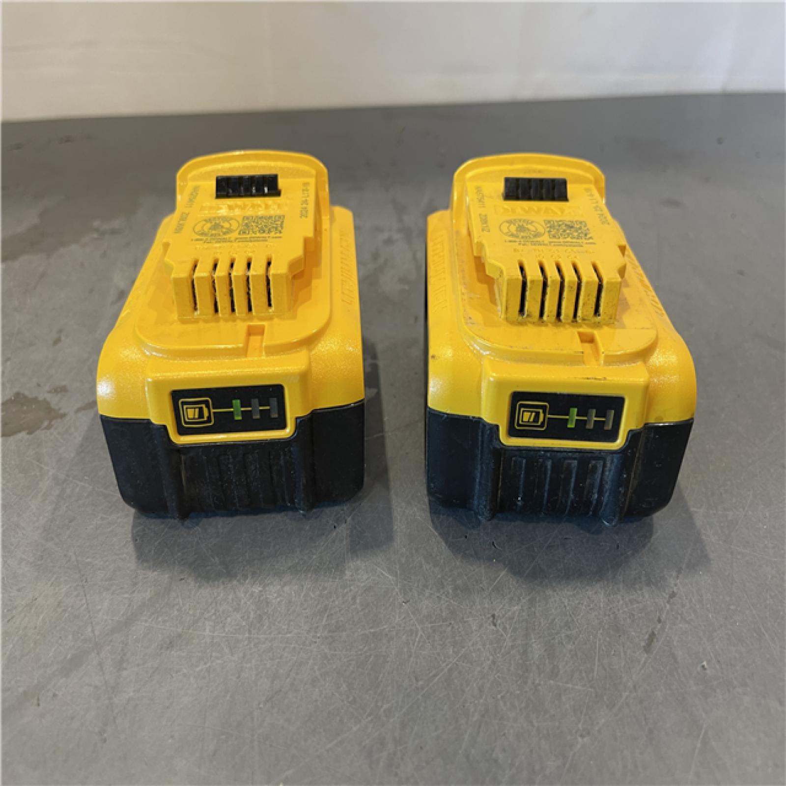 AS-IS - DEWALT 20V MAX XR Premium Lithium-Ion 5.0Ah Battery Pack (2 Pack)