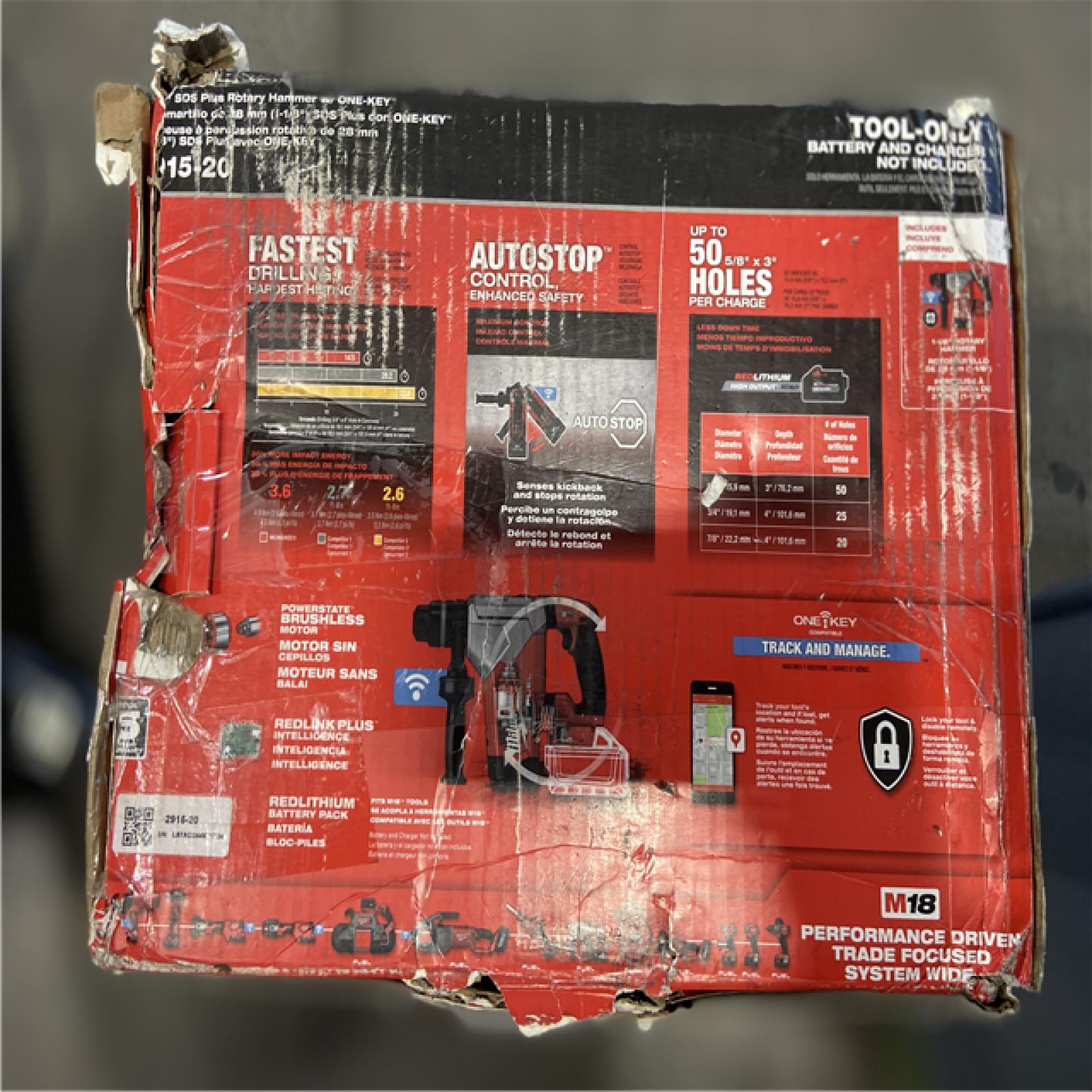 LIKE NEW! - Milwaukee M18 FUEL 18V Lithium-Ion Brushless Cordless SDS-Plus 1-1/8 in. Rotary Hammer Drill (Tool-Only)