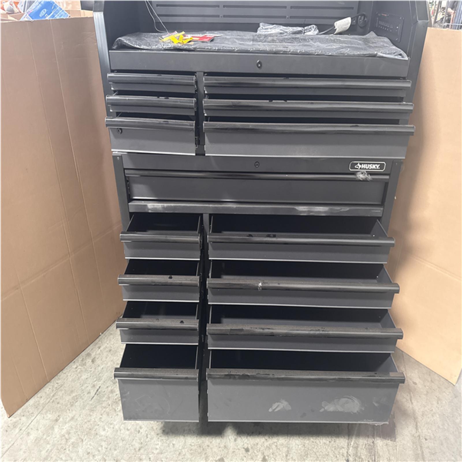CALIFORNIA AS IS HUSKY 15 DRAWER TOO CABINET