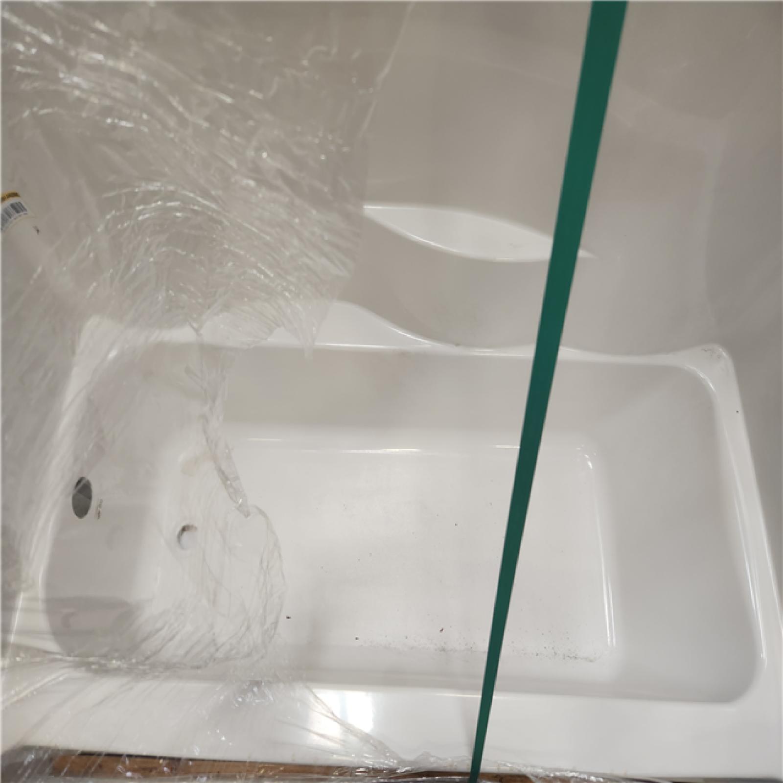 Phoenix LIKE NEW Aquatic Everyday Acrylx 60 in. x 30 in. x 72 in. Rectangular Tub Shower Combo Unit with Left Drain in White