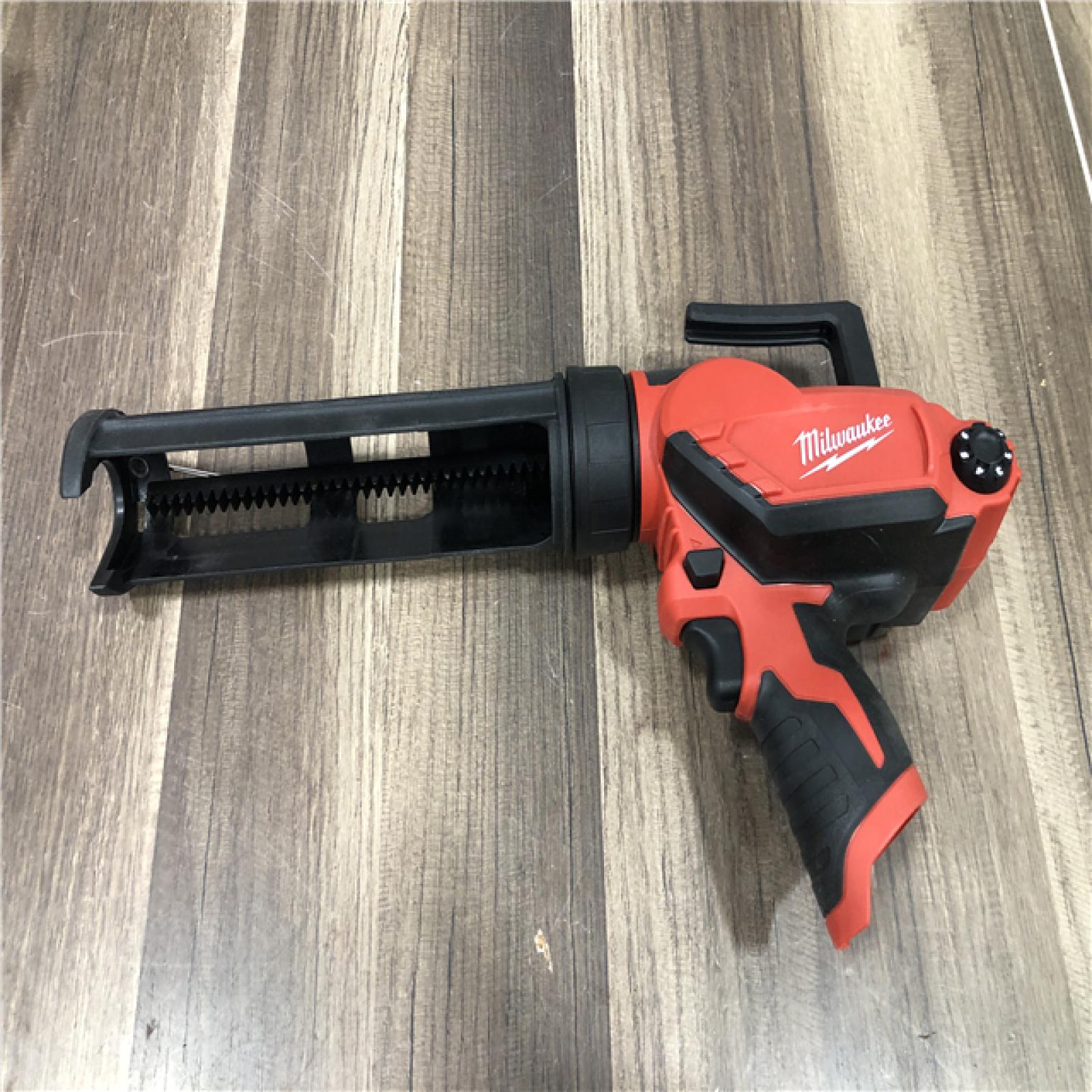 AS-IS Milwaukee 12V Lithium-Ion Cordless 10 oz. Adhesive and Caulk Gun (Tool-Only)