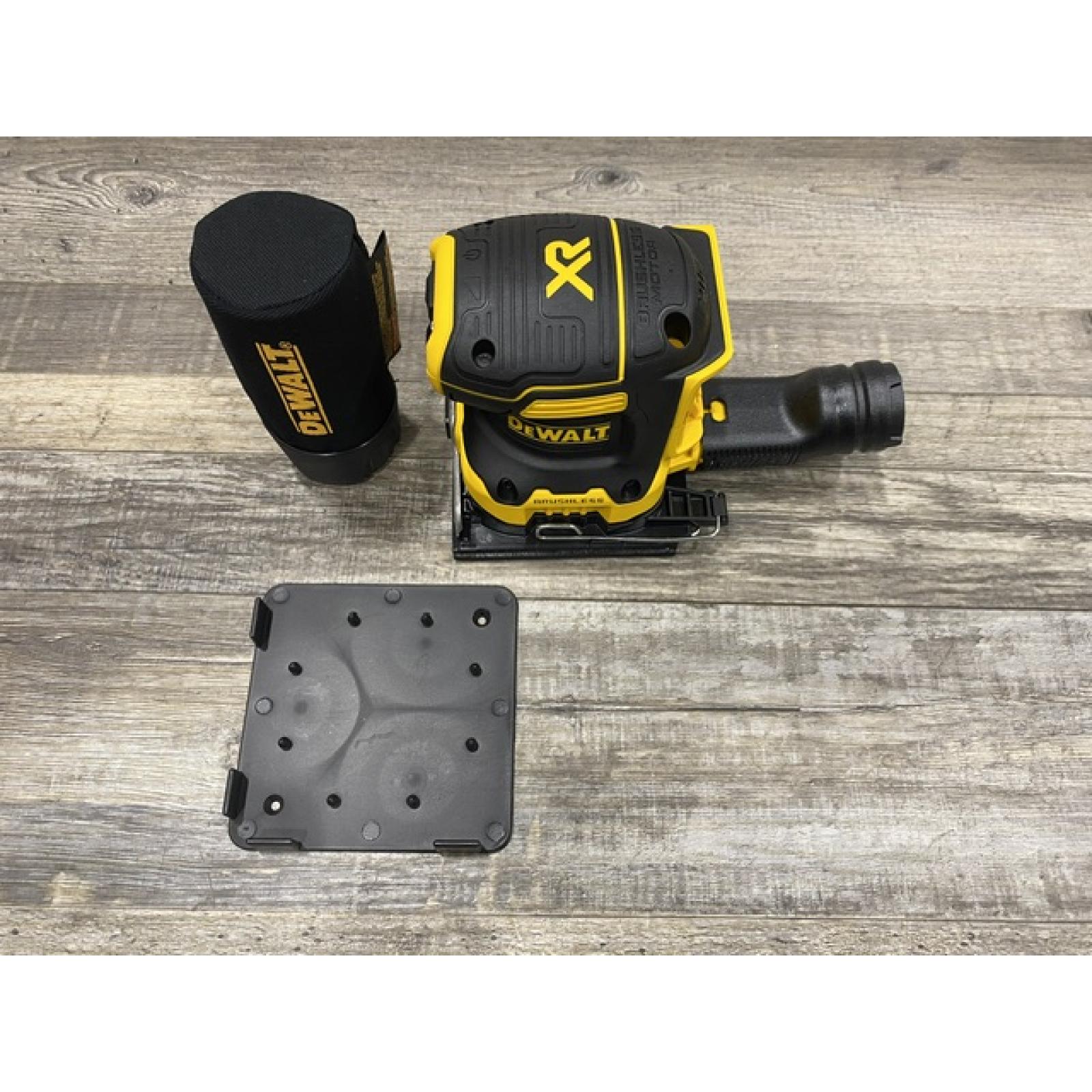 AS-IS DEWALT 20V MAX XR Cordless Brushless 1/4 Sheet Variable Speed Sander (Tool Only)