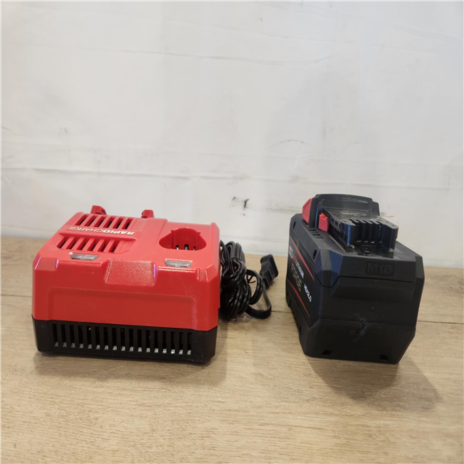 AS-IS- Milwaukee 18-Volt Lithium-Ion REDLITHIUM FORGE Starter Kit with 12. 0Ah Battery and Charger