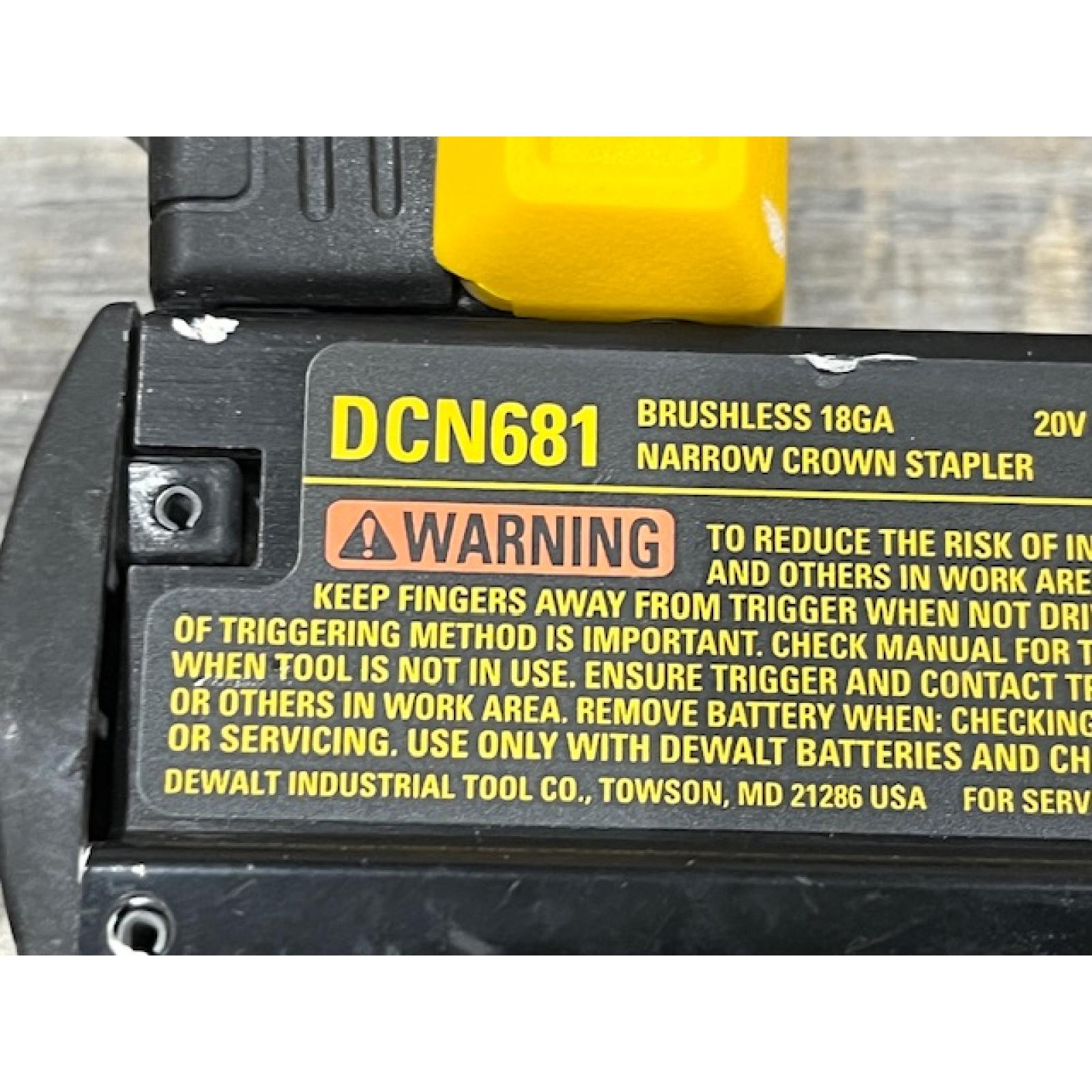 AS-IS DEWALT 35-Degree Pneumatic Metal Connector Nailer
