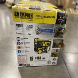DALLAS LOCATION - Champion Power Equipment 7850/6250-Watt Recoil Start Gasoline and Propane Powered Dual Fuel Portable Generator with CO Shield