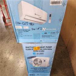 Phoenix NEW Hessaire DIY 21 SEER2 18 000 BTU WiFi 1.5-Ton Ductless Mini Split Air Conditioner  Heat Pump  Variable Speed Inverter-208V/230V (SEALED)