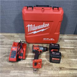 Houston Location AS-IS Milwaukee FUEL 18V Lithium-Ion Brushless Cordless 1/2 in. Hammer Drill Driver Kit