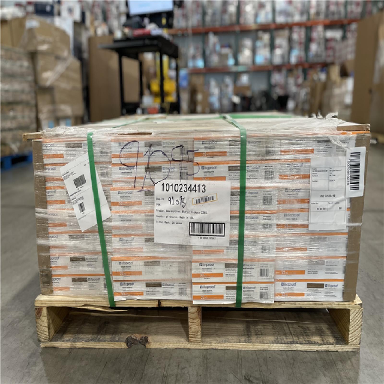 DALLAS LOCATION- LIFEPROOF Butler Hickory 22 MIL x 8.7 in. W x 48 in. L (20.1 sq. ft./Case) PALLET (28 UNITS)