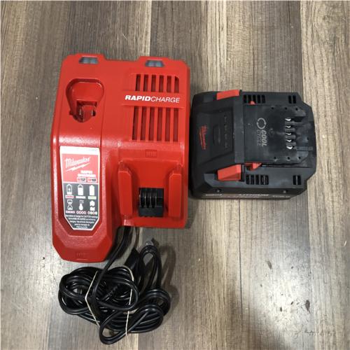 AS-IS Milwaukee 18-Volt Lithium-Ion REDLITHIUM FORGE Starter Kit with 8.0Ah Battery and Rapid Charger