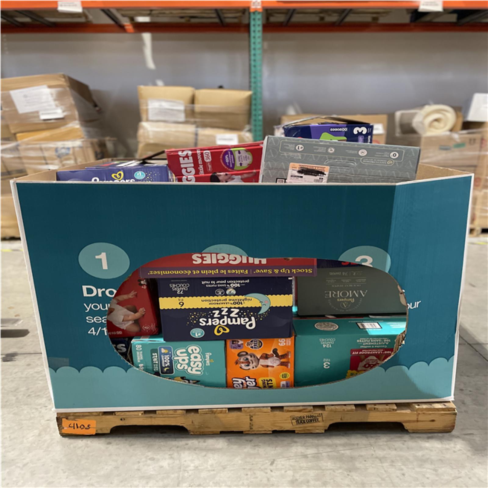 DALLAS LOCATION- AS-IS BULLSEYE MIXED DIAPER PALLET