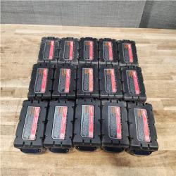 Houston Location AS-IS Milwaukee Batteries QTY/15