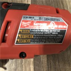 AS-IS Milwaukee  FUEL 12V Lithium-Ion Brushless Cordless High Speed 1/4 in. Ratchet (Tool-Only)