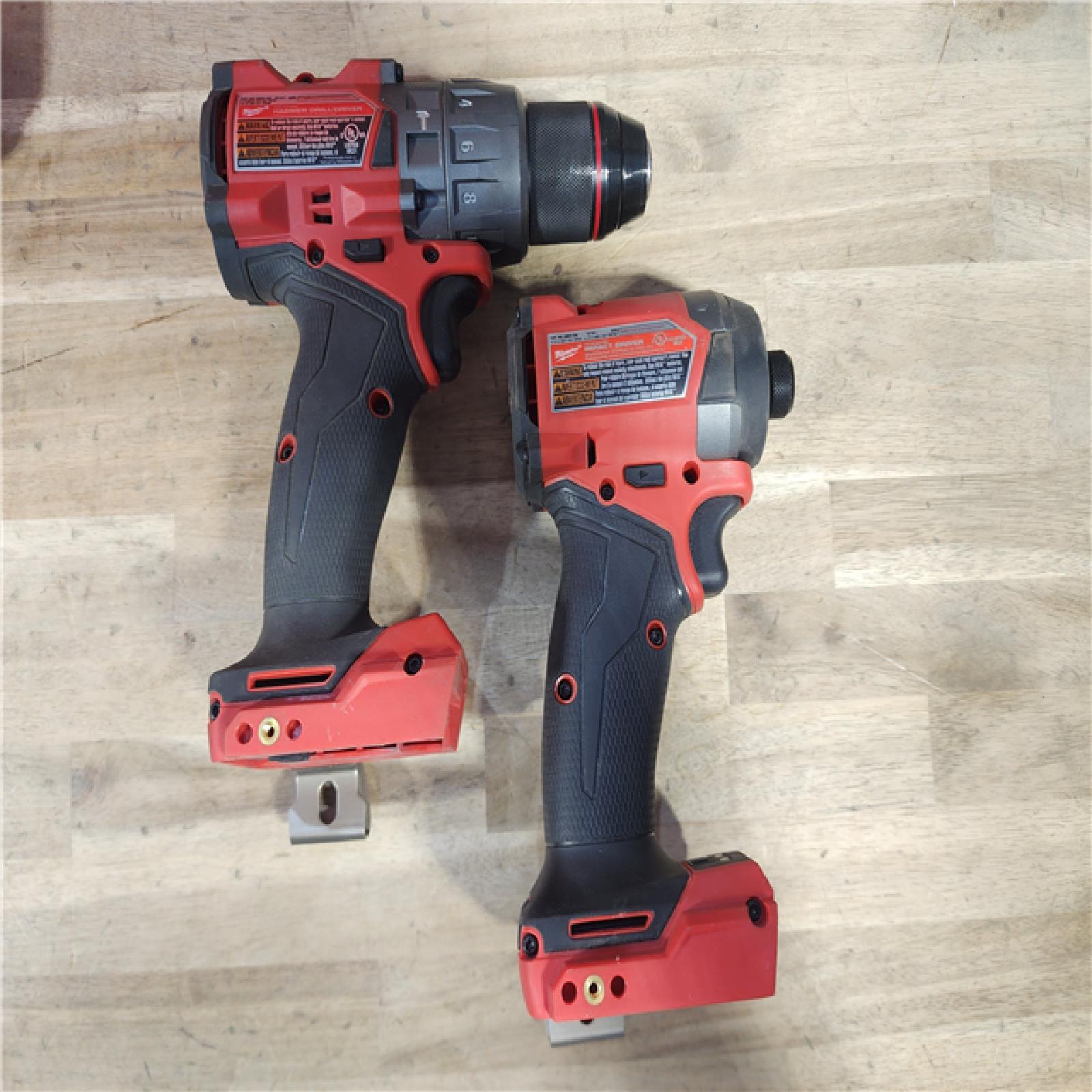 HOUSTON LOCATION - AS-IS MILWAUKEE FUEL 18V Lithium-Ion Brushless Cordless Hammer Drill and Impact Driver Combo Kit (2-Tool) with 2 Batteries