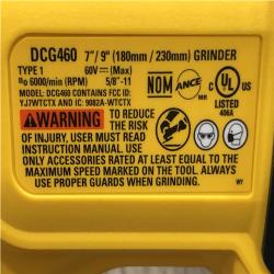 NEW - DEWALT FLEXVOLT 60-Volt Lithium-Ion Cordless 7 in. to 9 in. Large Angle Grinder Kit