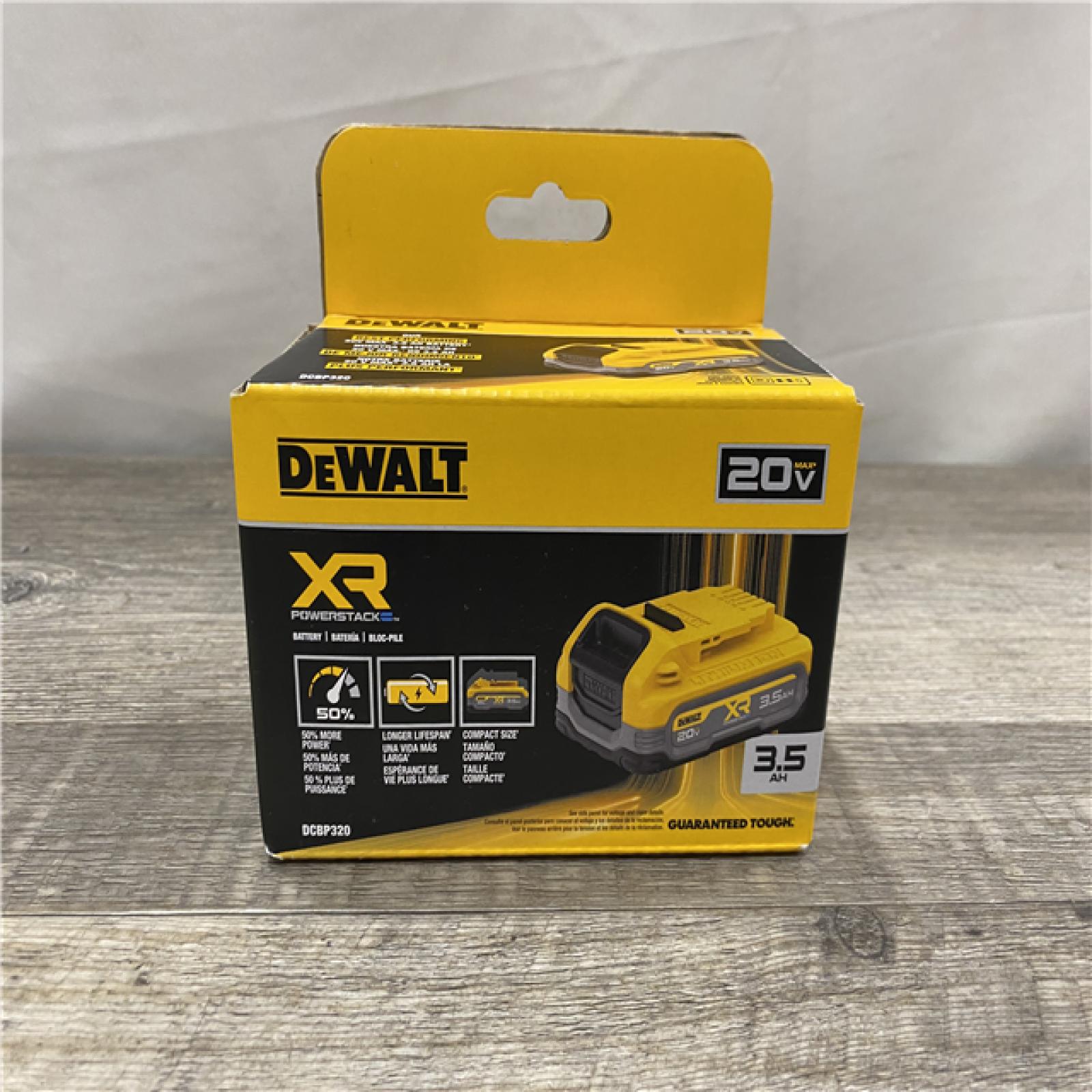 NEW - DEWALT 20V MAX XR POWERSTACK Lithium-Ion 3.5Ah Battery