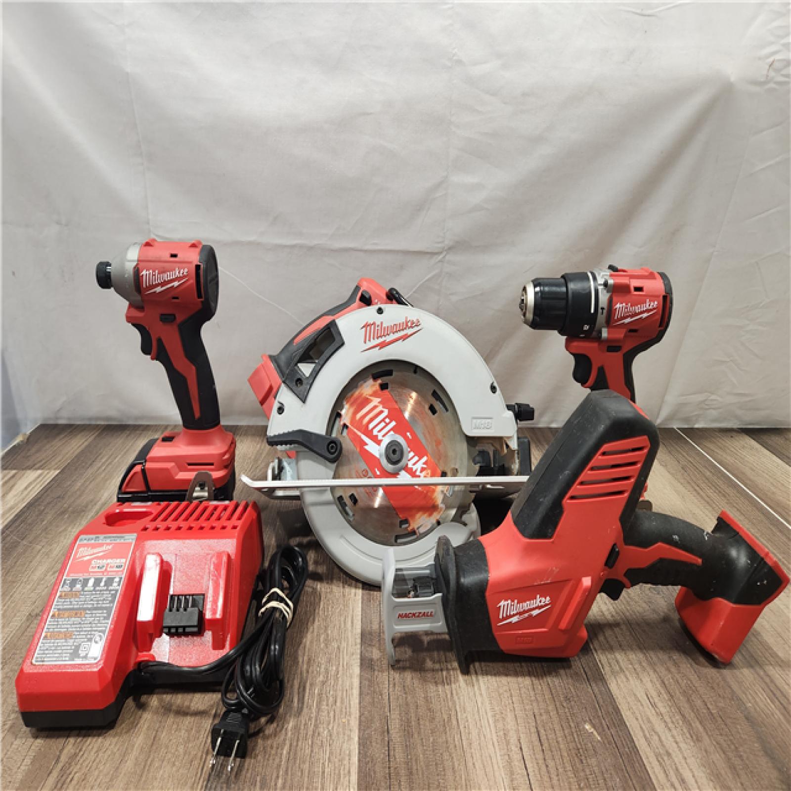 AS-IS- Milwaukee M18 4-Tool Combo Kit