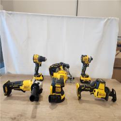 AS-IS- DEWALT 20V Lithium-Ion Cordless 6-Tool Combo Kit with 5.0 Ah and 2.0 Ah Batteries  Charger and Tough System 2.0 Rolling Toolbox