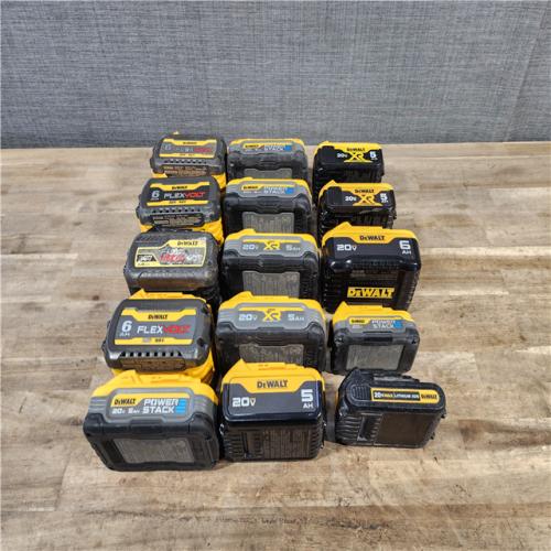 HOUSTON LOCATION - AS-IS DEWALT BATTERY PACK QTY - 15