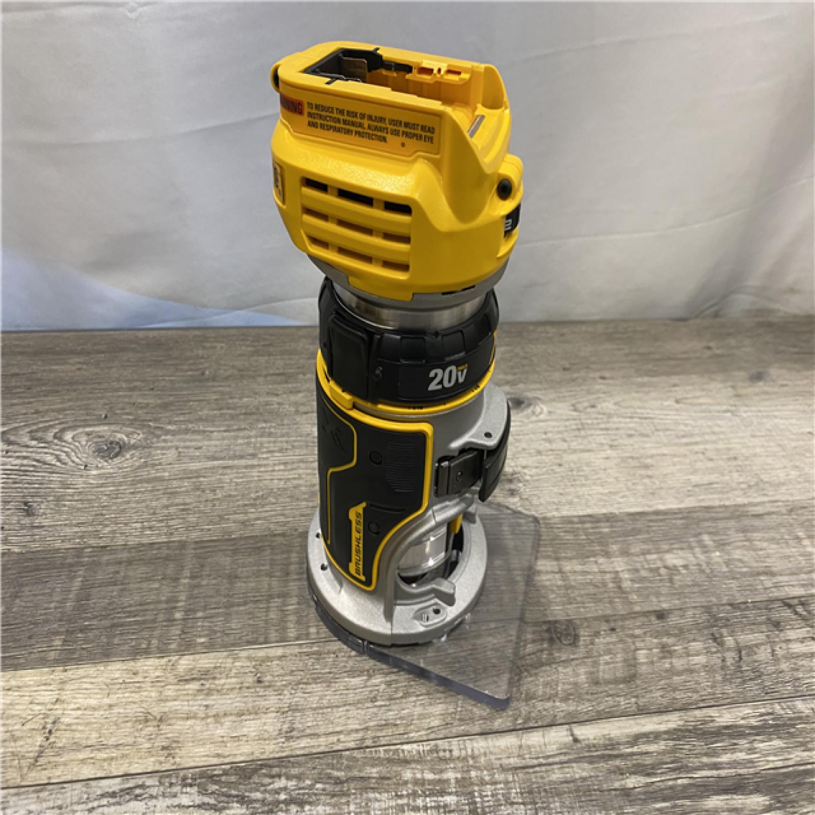 AS-IS DEWALT 20V MAX XR Cordless Brushless Fixed Base Compact Router (Tool Only)