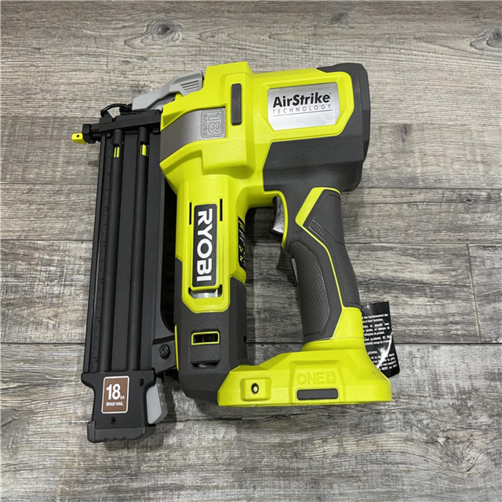 AS-IS RYOBI ONE+ 18V 18-Gauge Cordless AirStrike Brad Nailer (Tool Only)